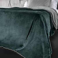 Σετ 2τμχ Κουβέρτα Velvet Emerald 160x220