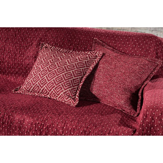 Διακοσμητική Μαξιλαροθήκη Libra BURGUNDY 45x45