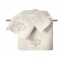 Σετ πετσέτες μπάνιου 3τμχ SANZA Ivory