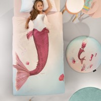 Παπλωματοθήκη & Μαξιλαροθήκη Mermaid Cotton 160x225