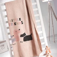 Κουβέρτα Ultrasoft Doggy Pink 160x220