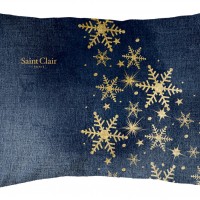 Χριστουγεννιάτικο διακοσμητικό μαξιλάρι με γέμιση 4024 Blue 30x45