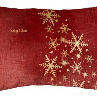 Χριστουγεννιάτικο διακοσμητικό μαξιλάρι με γέμιση 4024 Red 30x45