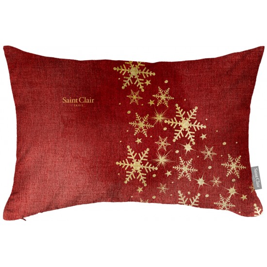 Χριστουγεννιάτικο διακοσμητικό μαξιλάρι με γέμιση 4024 Red 30x45