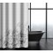 Κουρτίνα Μπάνιου Abstract Des 114 Silver με Κρίκους 180x200