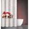 Κουρτίνα Μπάνιου Χριστουγεννιάτικη Des 411 με Κρίκους 180x200