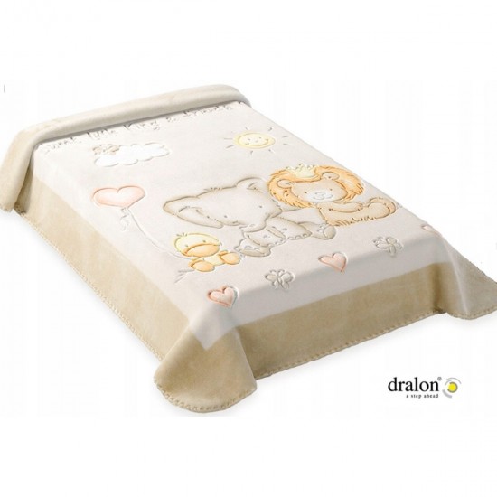 ΚΟΥΒΕΡΤΑ ΙΣΠΑΝΙΑΣ ΑΓΚΑΛΙΑΣ 80X110 BELPLA DRALON 547 BEIGE