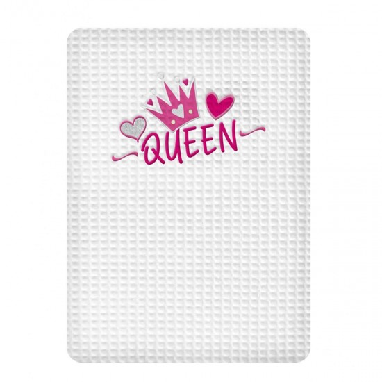 ΚΟΥΒΕΡΤΑ ΠΙΚΕ ΑΓΚΑΛΙΑΣ 80X110 ADAM HOME QUEEN WHITE