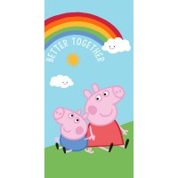 Πετσέτα Θαλάσσης Βαμβακερή Βελούδινη Peppa Pig 320gsm