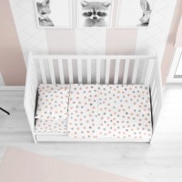 ΣΕΝΤΟΝΙΑ ΕΜΠΡΙΜΕ ΣΕΤ 3 τεμ bebe Star 103 120Χ160 Grey Cotton 100%