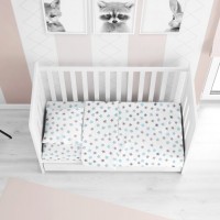 ΣΕΝΤΟΝΙΑ ΕΜΠΡΙΜΕ ΣΕΤ 3 τεμ bebe Star 104 120Χ160 Sky blue Cotton 100%