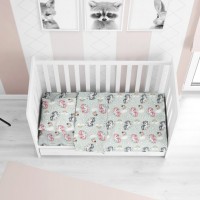 ΣΕΝΤΟΝΙΑ ΕΜΠΡΙΜΕ ΣΕΤ 3 τεμ bebe UNICORN 106 120Χ160 Green Cotton 100%