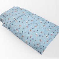 ΠΑΠΛΩΜΑΤΟΘΗΚΗ ΕΜΠΡΙΜΕ kids Προβατάκι 06 160Χ240 Sky blue Flannel cotton 100%