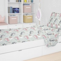 ΣΕΝΤΟΝΙΑ ΕΜΠΡΙΜΕ ΣΕΤ 3 τεμ kids UNICORN 106 160Χ240 Green Cotton 100%