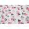 ΠΑΝΑ ΧΑΣΕΣ bebe Hearts 12 80X80 Grey-Pink Cotton 100%