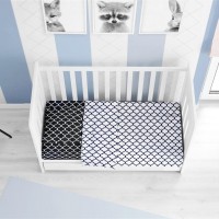 ΣΕΝΤΟΝΙΑ ΕΜΠΡΙΜΕ ΣΕΤ 3 τεμ bebe Windows Multi 177 120Χ160 Dark blue-White Cotton 100%