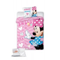 ΠΑΠΛΩΜΑΤΟΘΗΚΗ & ΠΑΠΛΩΜΑ ΣΕΤ 4 τεμ. Disney Minnie 581 100x135 Digital Print Cotton 100%