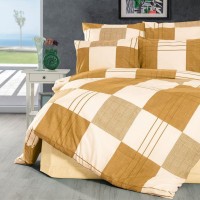 ΠΑΠΛΩΜΑ ΕΜΠΡΙΜΕ Κίρκη 437 160Χ240 Golden Beige Cott/Pol 70/30