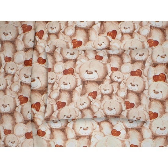 ΜΑΞΙΛΑΡΟΘΗΚΗ ΕΜΠΡΙΜΕ kids Teddy Bear 535 50X70 Beige Cotton 100%