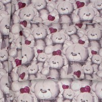 ΜΑΞΙΛΑΡΟΘΗΚΗ ΕΜΠΡΙΜΕ kids Teddy Bear 536 50X70 Purple Cotton 100%