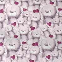 ΣΕΝΤΟΝΑΚΙ ΛΙΚΝΟΥ bebe Teddy Bear 536 80X110 Purple Cotton 100%