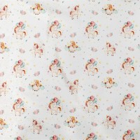 ΣΕΝΤΟΝΑΚΙ ΛΙΚΝΟΥ bebe Unicorn 209 80X110 White-Salmon Cotton 100%