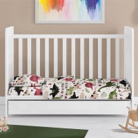 ΣΕΝΤΟΝΙΑ ΕΜΠΡΙΜΕ ΣΕΤ 3 τεμ bebe Dinosaur 518 120X160 Multi-Colour 100% Cotton