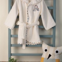 ΜΠΟΥΡΝΟΥΖΙ Με Κέντημα bebe Airplane 157 SIZE:02 Λευκό 100% Cotton