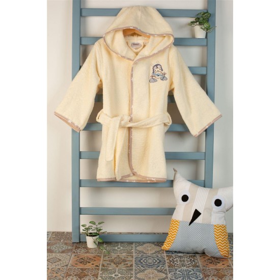 ΜΠΟΥΡΝΟΥΖΙ Με Κέντημα bebe Airplane 158 SIZE:02 Εκρού 100% Cotton