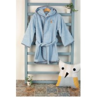 ΜΠΟΥΡΝΟΥΖΙ Με Κέντημα bebe Baby Bear 161 SIZE:04 Σιελ 100% Cotton