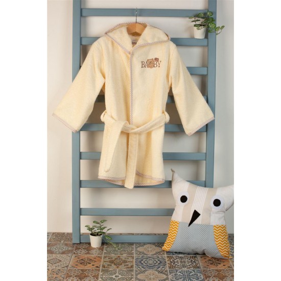 ΜΠΟΥΡΝΟΥΖΙ Με Κέντημα bebe Baby Bear 164 SIZE:04 Εκρού 100% Cotton