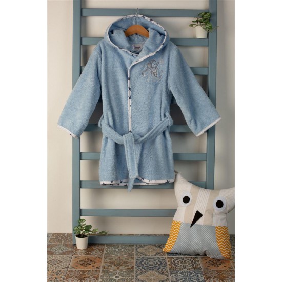 ΜΠΟΥΡΝΟΥΖΙ Με Κέντημα bebe Dreaming Elephant 166 SIZE:02 Σιελ 100% Cotton