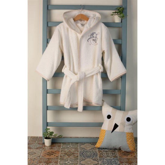 ΜΠΟΥΡΝΟΥΖΙ Με Κέντημα bebe Dreaming Elephant 168 SIZE:02 Λευκό 100% Cotton