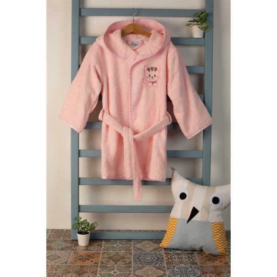 ΜΠΟΥΡΝΟΥΖΙ Με Κέντημα bebe Kitty 136 SIZE:02 Ροζ 100% Cotton