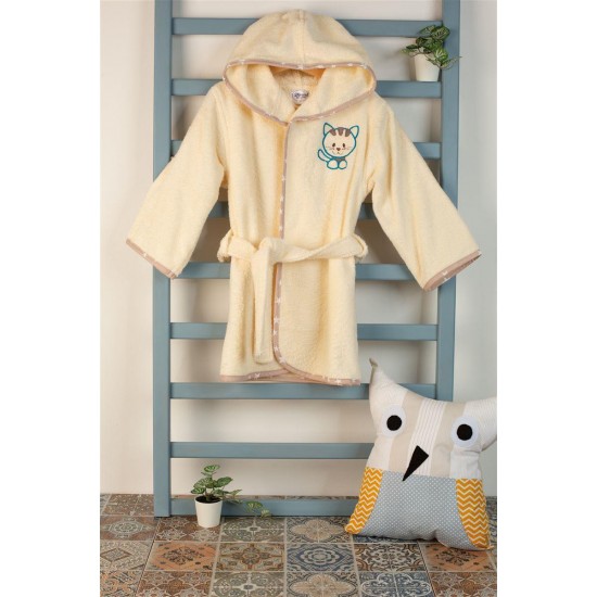 ΜΠΟΥΡΝΟΥΖΙ Με Κέντημα bebe Kitty 138 SIZE:02 Εκρού 100% Cotton