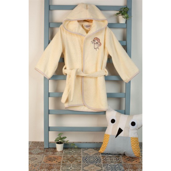 ΜΠΟΥΡΝΟΥΖΙ Με Κέντημα bebe Little Angel 143 SIZE:02 Εκρού 100% Cotton