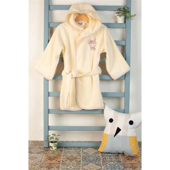 ΜΠΟΥΡΝΟΥΖΙ Με Κέντημα bebe Rabbit Girl 148 SIZE:02 Εκρού 100% Cotton