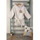 ΜΠΟΥΡΝΟΥΖΙ Με Κέντημα bebe Star Bear 152 SIZE:02 Λευκό 100% Cotton