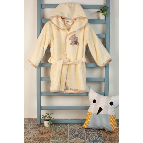 ΜΠΟΥΡΝΟΥΖΙ Με Κέντημα bebe Star Bear 153 SIZE:02 Εκρού 100% Cotton