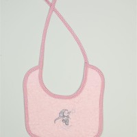 ΣΑΛΙΑΡΑ Με Κέντημα bebe Dreaming Elephant 167 25X25 Ροζ 100% Cotton