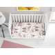 ΣΕΝΤΟΝΙΑ ΕΜΠΡΙΜΕ ΣΕΤ 3 τεμ bebe Bunnies 30 120X160 White-Coral 100% Cotton Flannel