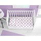 ΣΕΝΤΟΝΙΑ ΕΜΠΡΙΜΕ ΣΕΤ 3 τεμ bebe Fairy 86 120X160 White-Lilac 100% Cotton Flannel