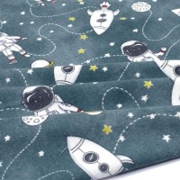 ΣΕΝΤΟΝΑΚΙ ΛΙΚΝΟΥ bebe Galaxy Travel 91 80X110 Petrol 100% Cotton Flannel