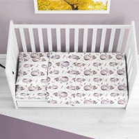 ΣΕΝΤΟΝΙΑ ΕΜΠΡΙΜΕ ΣΕΤ 3 τεμ bebe Hot Air Balloon 78 120X160 Lilac 100% Cotton Flannel