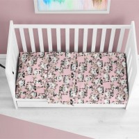 ΣΕΝΤΟΝΙΑ ΕΜΠΡΙΜΕ ΣΕΤ 3 τεμ bebe Panda Bear 97 120X160 Pink 100% Cotton Flannel