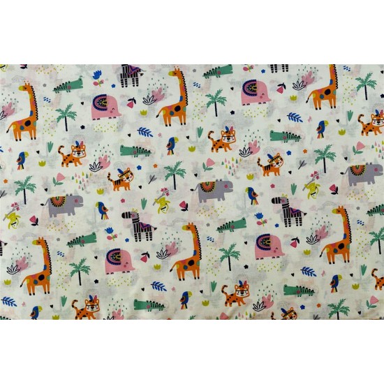 ΣΕΝΤΟΝΑΚΙ ΛΙΚΝΟΥ bebe Zoo 556 80X110 White-Multi 100% Cotton