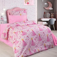 ΠΑΠΛΩΜΑΤΟΘΗΚΗ ΕΜΠΡΙΜΕ kids Princess 392 160X240 Pink 70/30 Cott/Pol