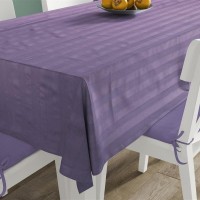 Ανεξίτηλο Τραπεζομάντηλο Νηματοβαφή Lilac 140X200 100% Cotton