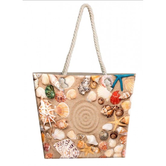 Τσάντα Θαλάσσης Seashells 19 40X45 Digital Print 100% Polyester