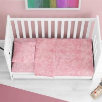 Σεντόνια Σετ 3 τεμ bebe Premium Shadow 617 120X160 Pink 100% Cotton